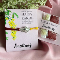 RAKHI - Kanha Morpankh 92.5 Silver Rakhi