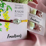 RAKHI - Kanha Morpankh 92.5 Silver Rakhi