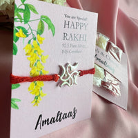 RAKHI - Swastik 92.5 Silver Rakhi