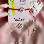 COMBO RAKHI -Ek Onkar 92.5 Silver Rakhi for Bhai & Bhabhi