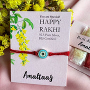 RAKHI - Nazar Evileye Enamel 92.5 Silver Rakhi