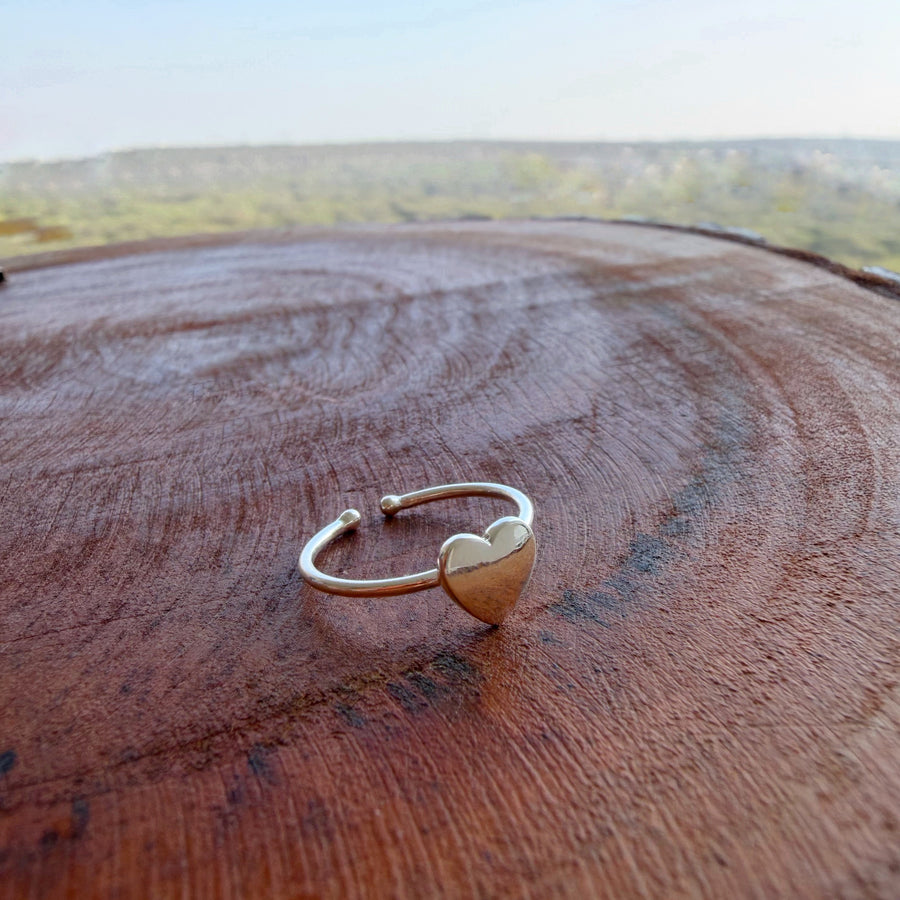 My Heart Ring -  92.5 Silver with 22k Gold Plating