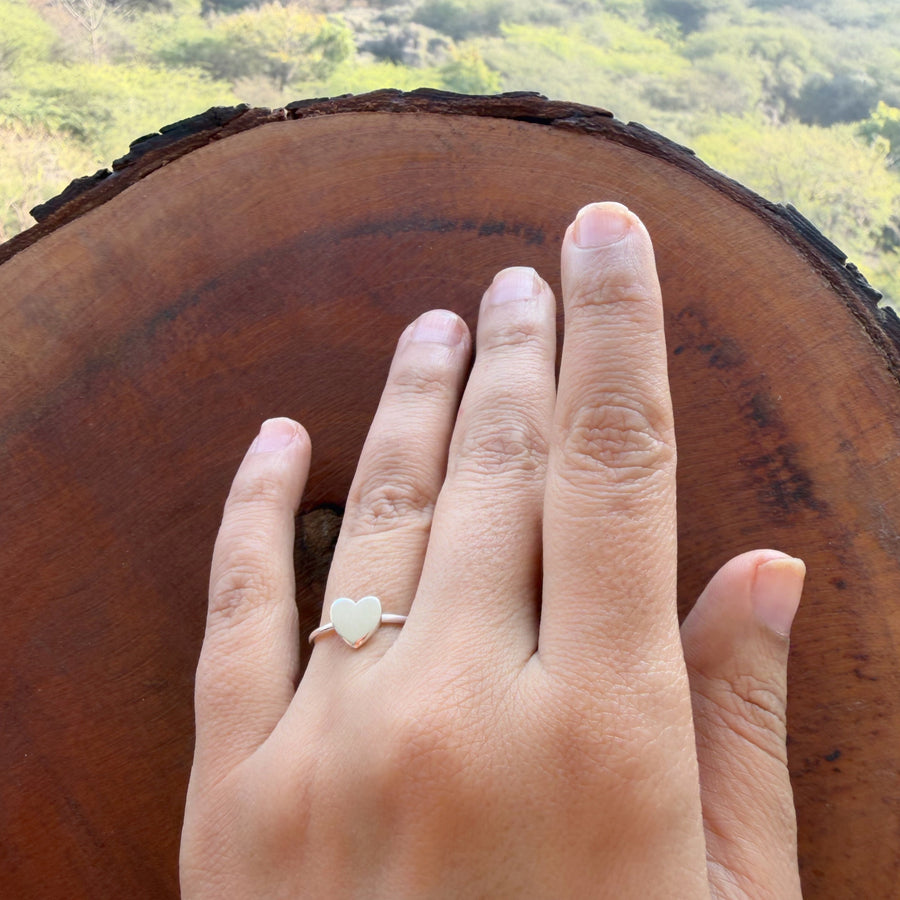 My Heart Ring -  92.5 Silver with 22k Gold Plating