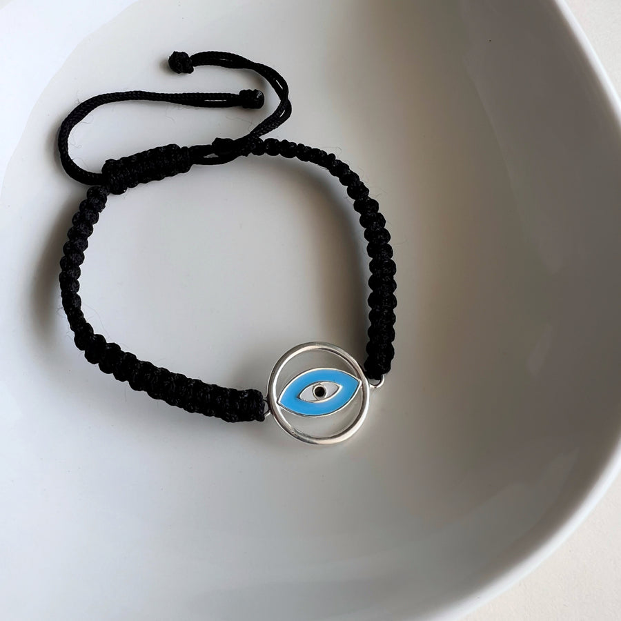 MEN – Full Circle Nazar EvilEye 92.5 Silver Bracelet