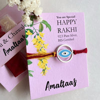 RAKHI - Nazar Evil Eye Orbit 92.5 Silver Rakhi