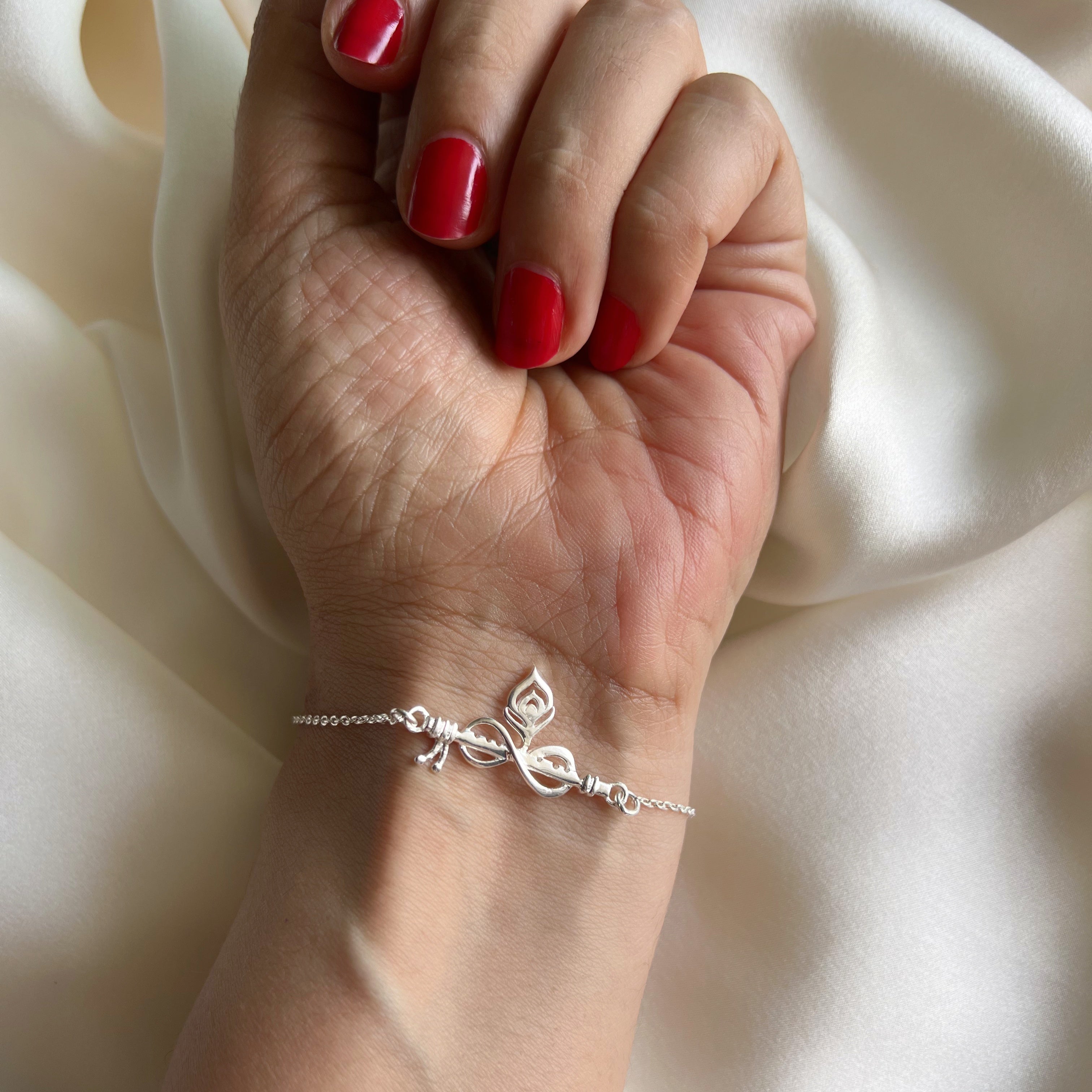 WOMEN - Forever Thakurji Love 92.5 Silver Bracelet