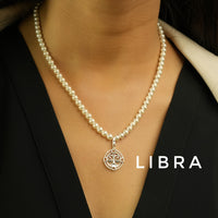 Libra Pearl 92.5 Silver Necklace