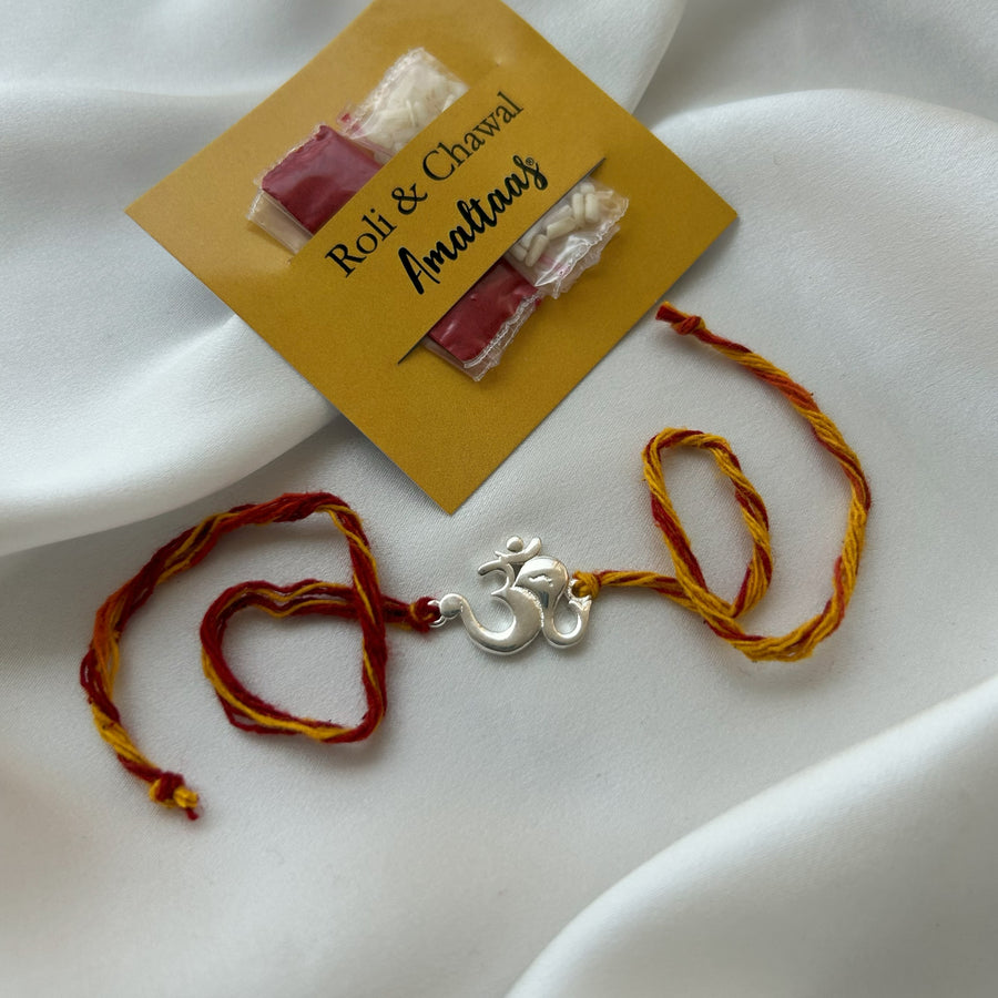RAKHI - Om Ganesha  92.5 Silver Rakhi