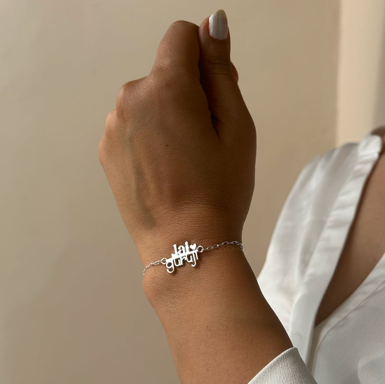 WOMAN - Jai Guruji Blessings 92.5 Silver Bracelet