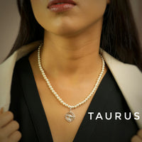Taurus Pearl 92.5 Silver Necklace