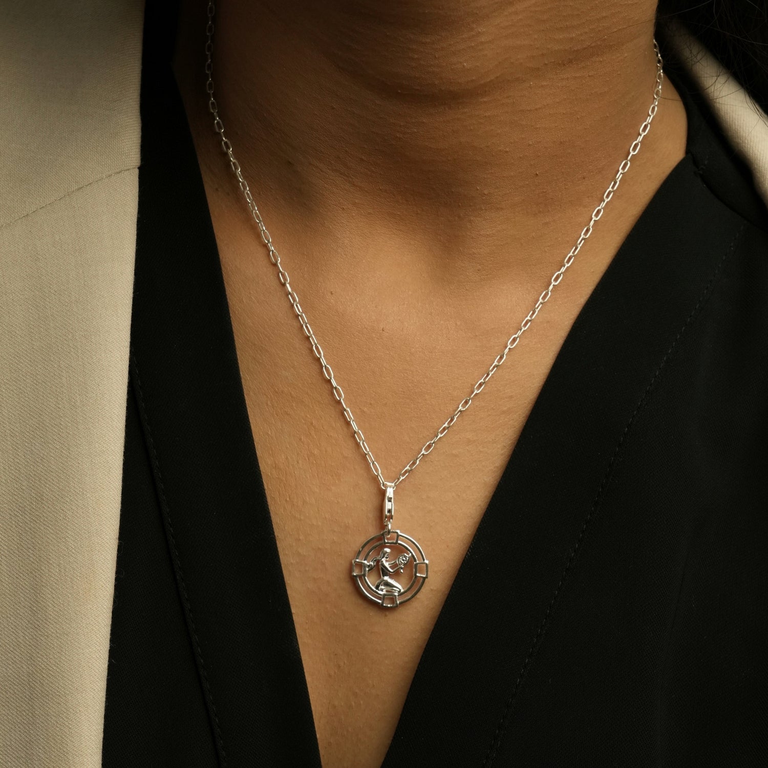 Virgo Chain 92.5 Silver Necklace