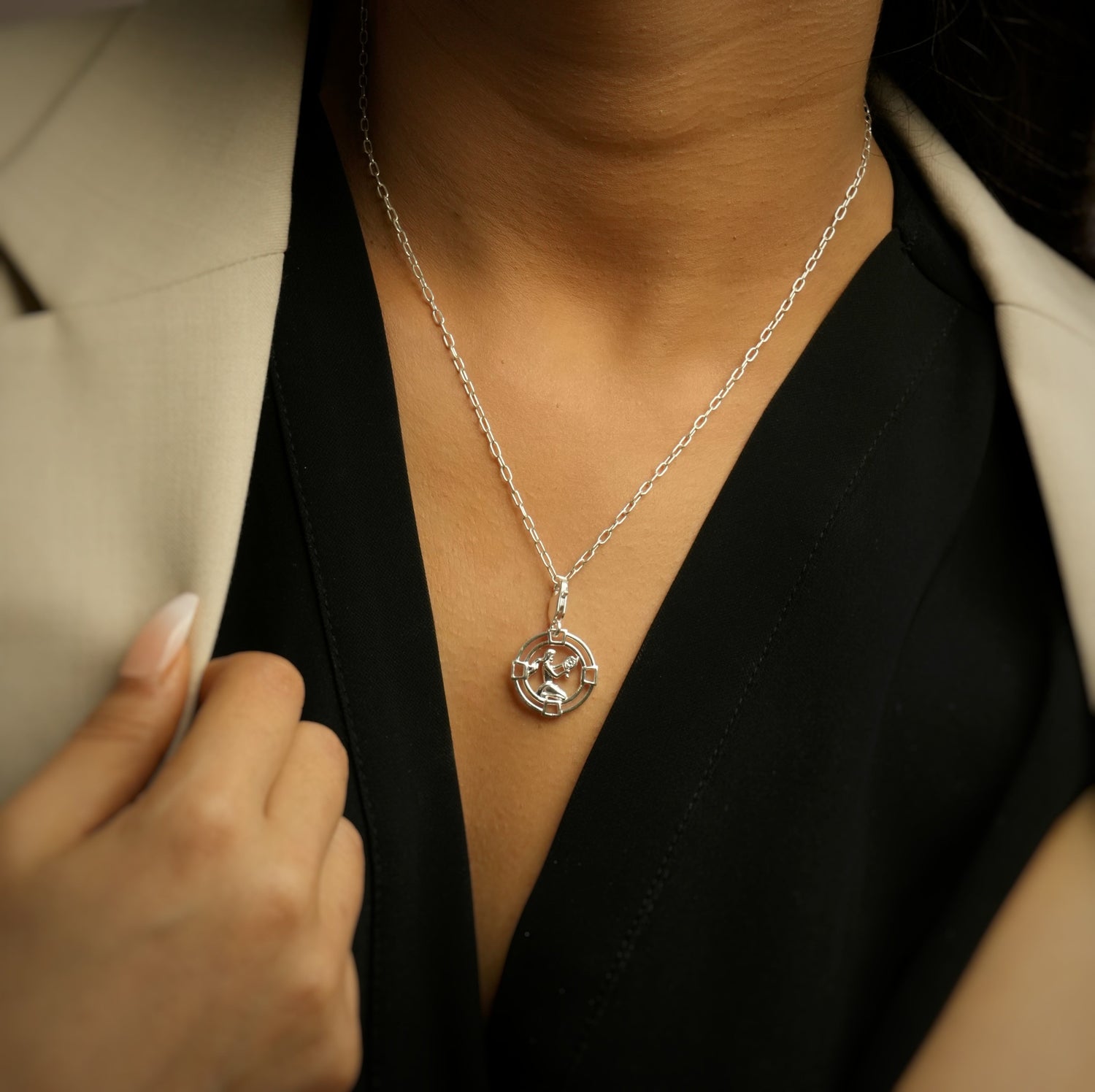 Virgo Chain 92.5 Silver Necklace