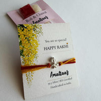 KIDS RAKHI - Thakurji Morphank 92.5 Pure Silver Rakhi