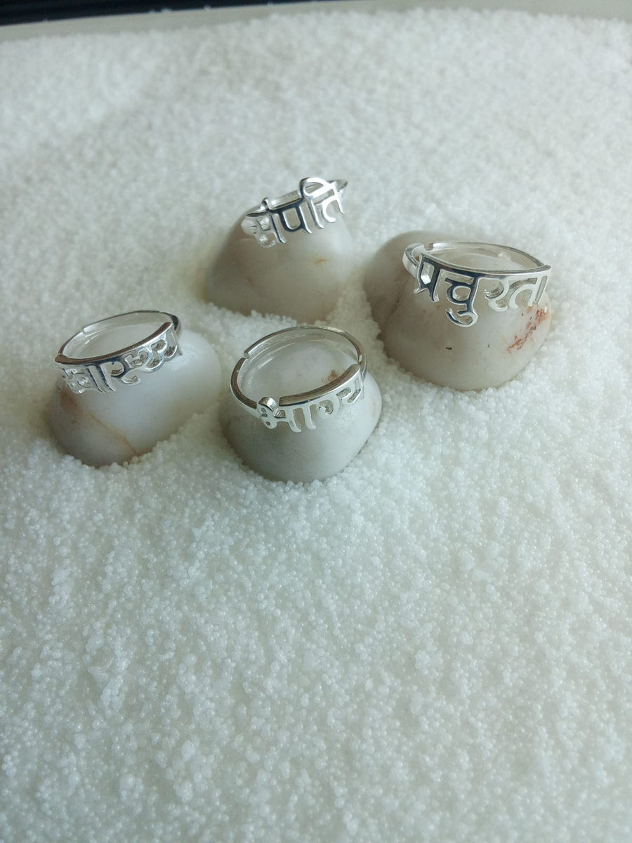 All Four Shakti Rings - 92.5 Silver