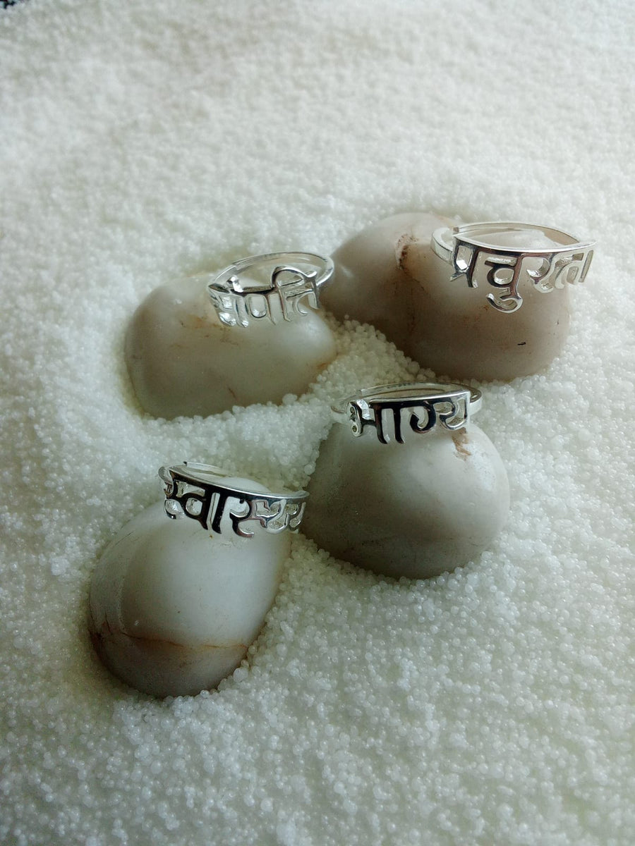 All Four Shakti Rings - 92.5 Silver