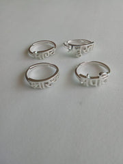 All Four Shakti Rings - 92.5 Silver