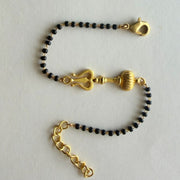 Women Shivastra 22k Gold-plated Brass Bracelet with Black Onyx