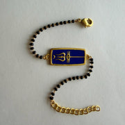 Women Neelkanth 22k Gold-plated Bracelet with Black Onyx Beads